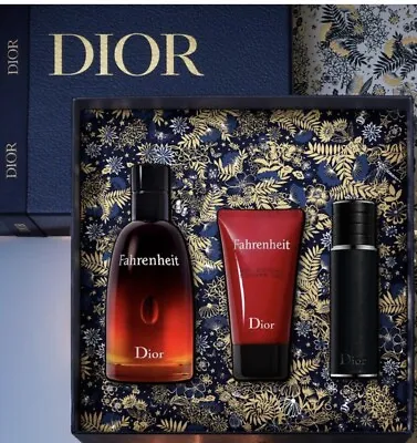 Dior Fahrenheit Men's Eau De Toilette 3 Piece Gift Set  Valentines Gift For Him • £110