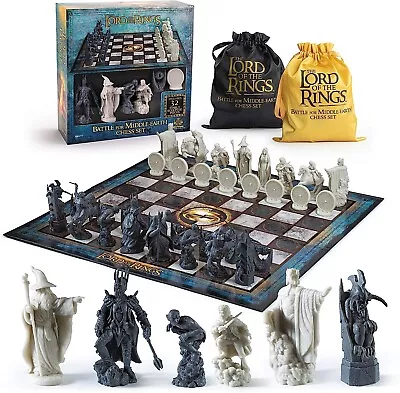 The Lord Of The Rings Battle For Middle Earth Chess Set Noble Collection • £49.99