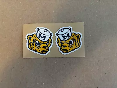 *MINI* Football Helmet Side Decals Michigan Wolverines Throwback • $14