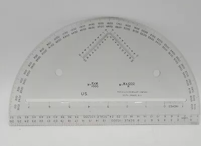 Sillcocks Miller Vintage Military Plastic  Protractor  • $13.34