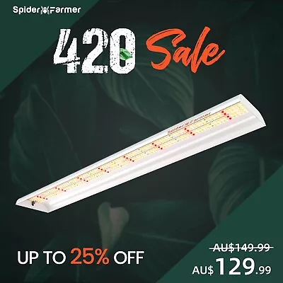 Spider Farmer SF600 LED Grow Light Strip Sunlike Full Spectrum For Seedling Veg • $129.99