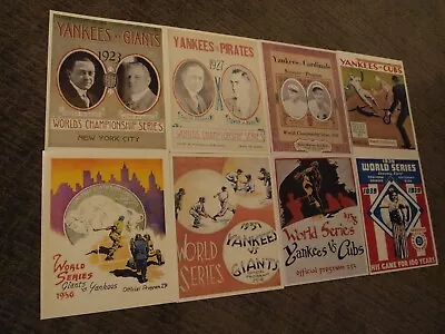 $14.75 • Buy NY Yankees Program Cover 8x10 Photos For 1st 8 World Series Wins: 1923-1939