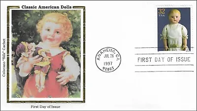 Doll Martha Chase Doll Classic American Dolls USA Colorano Silk Cachet FDC 1997 • $5