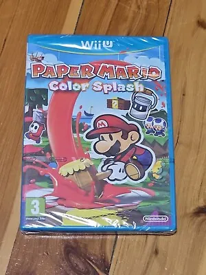 Paper Mario Color Splash (Wii U 2016) PAL BRAND NEW AND SEALED • $128