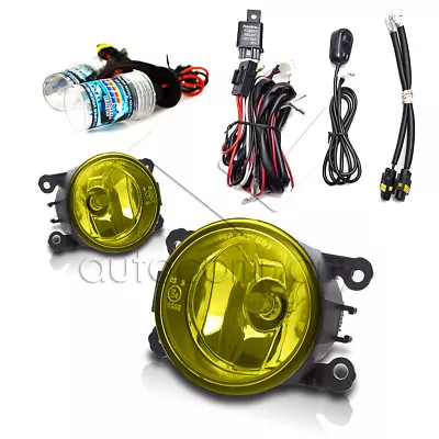 For 2005-2015 Ford Mustang Fog Lights W/Wiring Kit & HID Kit - Yellow • $92.75