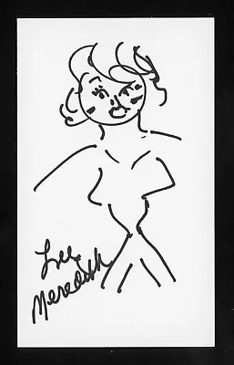 Lee Meredith Actress Benny Hill's World Tour Playboy Signed 3x5 Card E23342 • $26.99