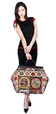 LARGE VICTORIAN-STYLE MARY POPPINS CARPET BAG. NEW From LONDON. FREE DELIVERY • $383.90