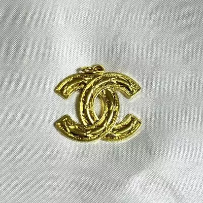 CHANEL Vintage Necklace Charm Parts Gold 20 × 26mm Vintage Very Good • $39.48