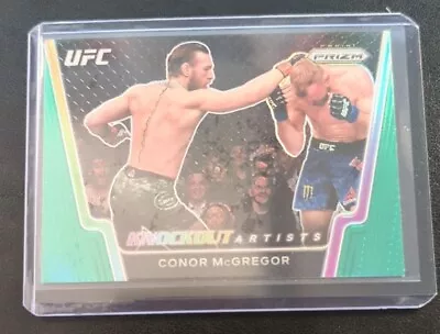 2021 Prizm UFC Conor McGregor Knockout Artists Green Prizm #16 • $2.50