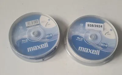 £14.99 • Buy 18 X MAXELL BD-R 25gb Single Layer Printable Blu Ray DISCS