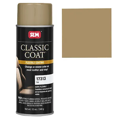 SEM Classic Coat Tan Vinyl Leather Spray Auto Paint SEM 17313 • $17.99