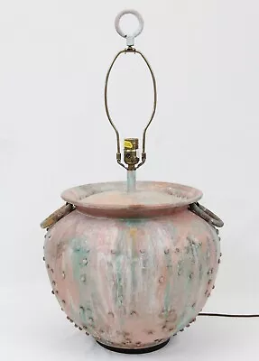 Chapman Large Brass Urn Pot Verdigris Vintage Table Lamp Roman Moorish Grecian • $399.99