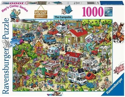 NEW Ravensburger 17578 Rays Comic Series Holiday Resort 1 Campsite 1000Pc Puzzle • $35.95