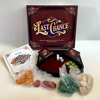$28.99 • Buy Last Chance Dice Rolling Board Game Milton Bradley Vintage 1995