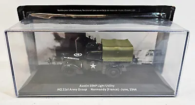 Austin 10HP Light Utility HQ 21ST Army Group Diecast Model 1.43 Scale BNIB • £25