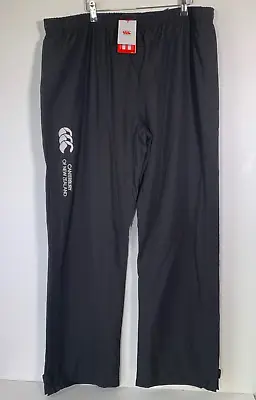 Canterbury Stadium Pant Black 3XL Open Hem Zip Rugby Mens Gym Trousers Joggers • £34.99