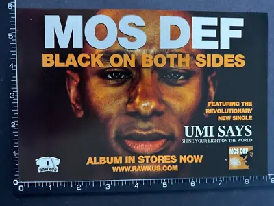 MOS DEF - BLACK ON BOTH SIDES 6X8  Press Advert Mini Poster M33 • $6.21