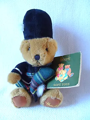 £9.99 • Buy Harrods Collectable Sitting Teddy Bear Soft Toy Scottish Tartan Bagpipes Tag 7 