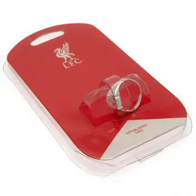 £14.48 • Buy Liverpool Fc Silver Plated Crest Ring S,m,l Size In Black Gift Box New Xmas