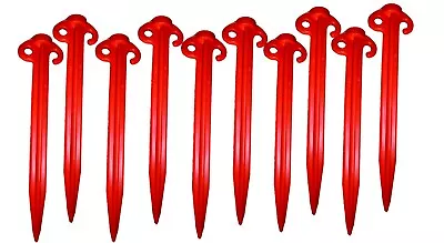 Orange 10x300mm Heavy Duty Sand/Soft Soil Pegs Supapeg Camping Outdoors Hiking • $35.90