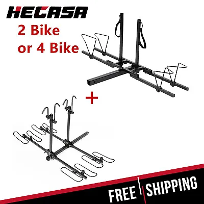 2/4 Bike 2  Hitch Mounted Bike Racks Platform Hitch Mount Bicycle Carrier Rack • $107