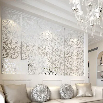 £16.99 • Buy 12Pcs Screen Panels Living Room Hanging Divider Plastic Partition DIY Home Decor