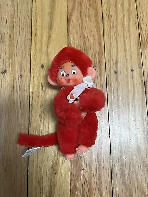 VTG Monchichi RED Cat Monkey Monchhichi Nyamy Washino Doll Figure Atlanta Gerber • $39.95
