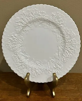 Spode Savoy White Dinner Plate 10 1/2”Embossed Cabbage China No Trim England • $54.99