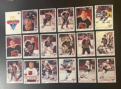 1991 McDonalds Upper Deck NHL All Stars - 31 Card Complete Set • $6.55