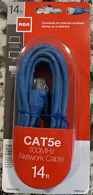 CAT5e 100MHZ 14ft  Network Cable RCA TPH531BR • $7