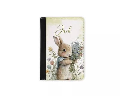 Baby Rabbit Personalised Passport Cover  Rabbit Passport Holder • £17.99