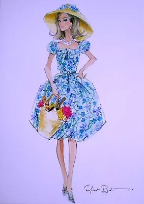 Graphique Market Day Barbie Doll Collector's Blank Greeting Card • $3.95