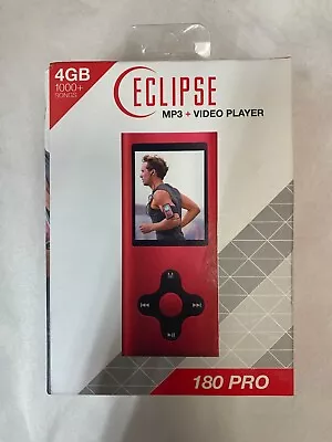 Eclipse Portable Media Player - 4GB - Micro SD - Red 180 Pro New Open Box • $21.99