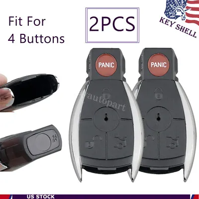 2 Remote Key Shell Case For 2006 2007 Mercedes Benz C230 C280 C350 KR55WK49031 • $15.99