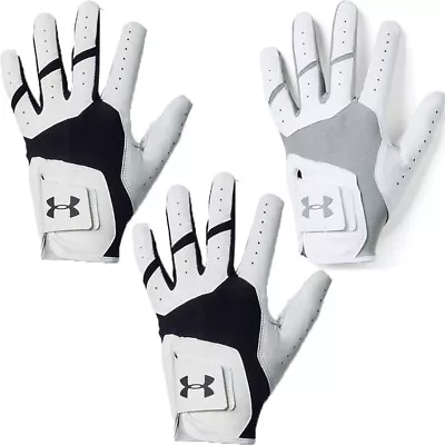 Under Armour Mens Left Right Hand Leather Golf Gloves Left-Handed Golf Gloves • £11.25