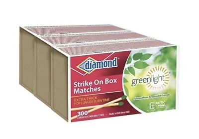$17.08 • Buy DIAMOND STRIKE ON BOX LARGE WOODEN KITCHEN MATCHES GREENLIGHT 3 Pack - 900 TOTAL