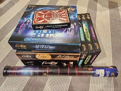 Firefly Board Game Large Lot: Every Expansion + Whole Damn Verse Mat + Promos • $379