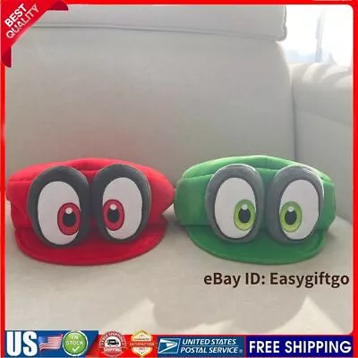 Super Mario Odyssey Plush Toy Hats Mario Luigi Cappy Hat Adult Cosplay Caps Gift • $15.99