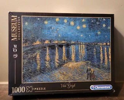 Clementoni Van Gogh Starry Night On The Rhone Puzzle NEW 1000 Piece READ • $17.97