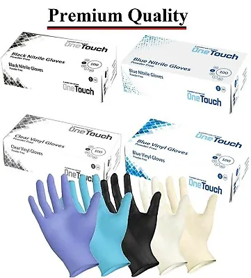£6.99 • Buy Nitrile Vinyl Latex Disposable Gloves Surgical Medical Tattoo Food Mechanice