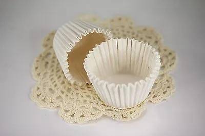 $8.99 • Buy 100x, 2.25'' Paper Cupcake Muffin Liners, Baking Cups, White, Jumbo