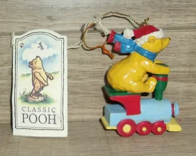 Midwest Of Cannon Falls Classic Pooh Riding A Train Christmas Ornament • $17.59