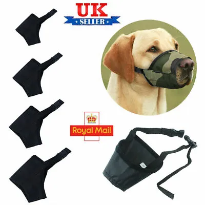 £3.99 • Buy Dog Safety Muzzle Muzzel Adjustable Biting Barking Chewing Small Medium Large