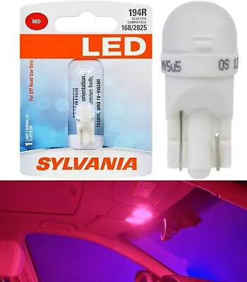 Sylvania Premium LED Light 194 Red One Bulb Interior Trunk Cargo Replace Lamp • $11