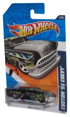 Hot Wheels Heat Fleet 1/10 '11 Black Custom '53 Chevy Toy Car 91/244 • $9.98