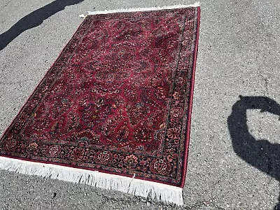 Vintage Karastan Rug  Rr5096  Wool Pile In SAROUK DESIGN Mod 755 • $195