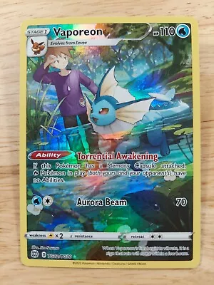 Vaporeon & Blue TG02/TG30 Brilliant Stars Trainer Gallery NM Rare Pokemon Card • $5.99