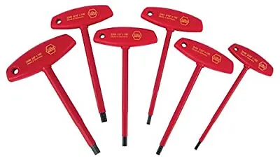 Wiha 33490 T-Handle Hex Driver Set Inch 1000 Volt 6 Piece • $86.38