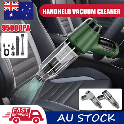 95000PA Wireless Car Vacuum Cleaner Handheld Vaccum Mini Power Suction Dust Blow • $54.81