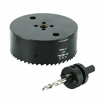 4-1/2 Inch Hole Saw With Heavy Duty ArborHSS Bi-Metal Holesaw Drill Bits M42 • $18.99